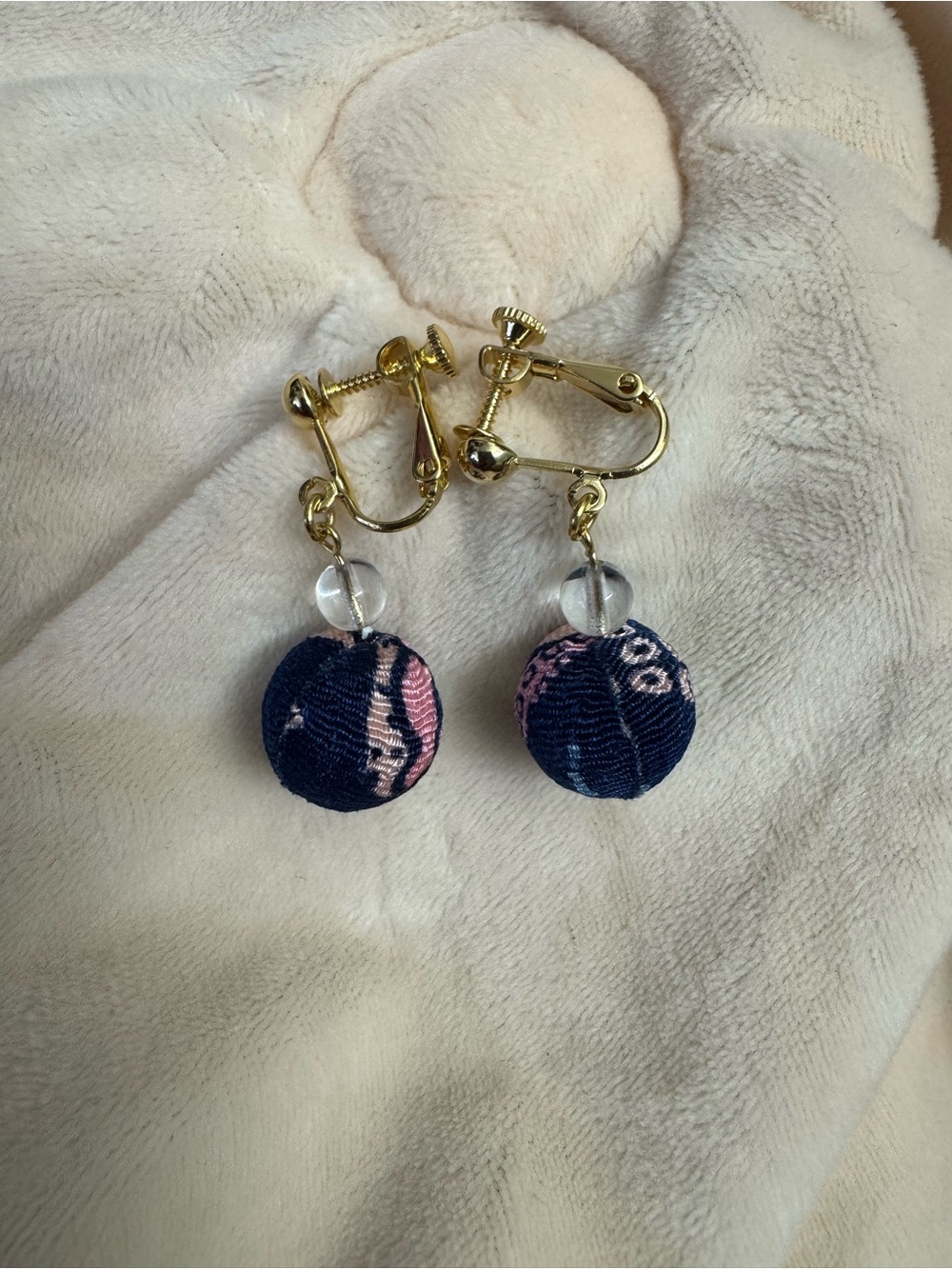 Japanese Fabric earrings (lightweight)